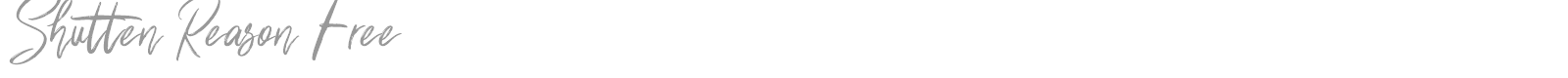 Shutten Reason font preview
